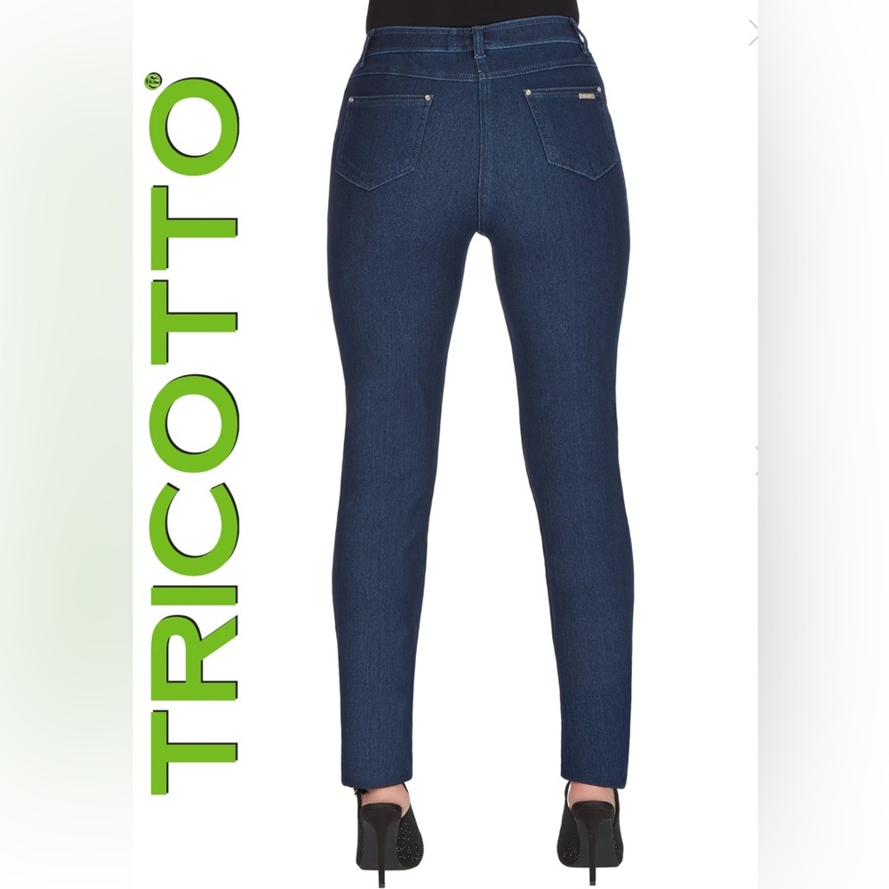 Tricotto Dressy Women's Straight Pull on Jeggings with unfinished hem